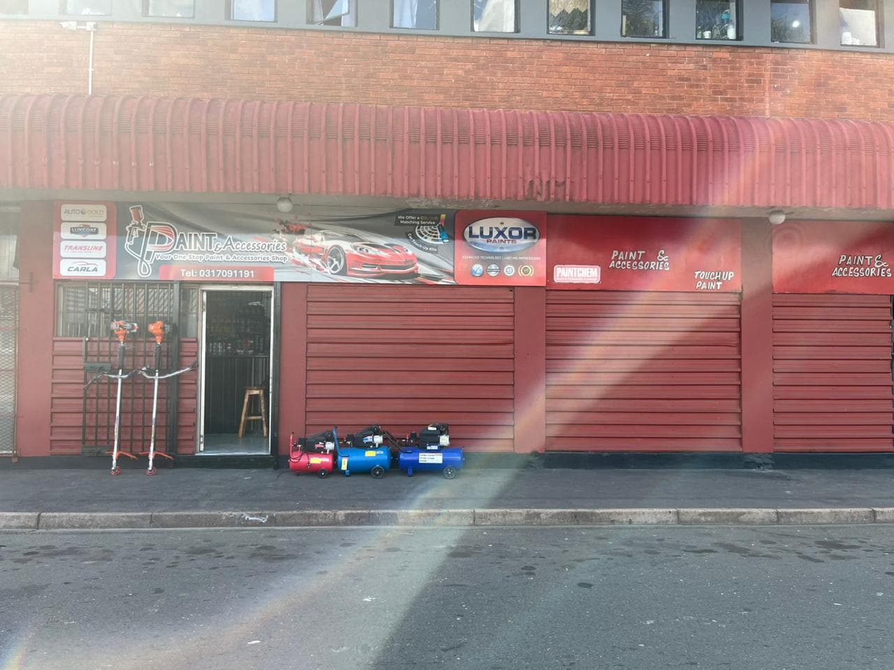 Paint & Accessories storefront in Pinetown